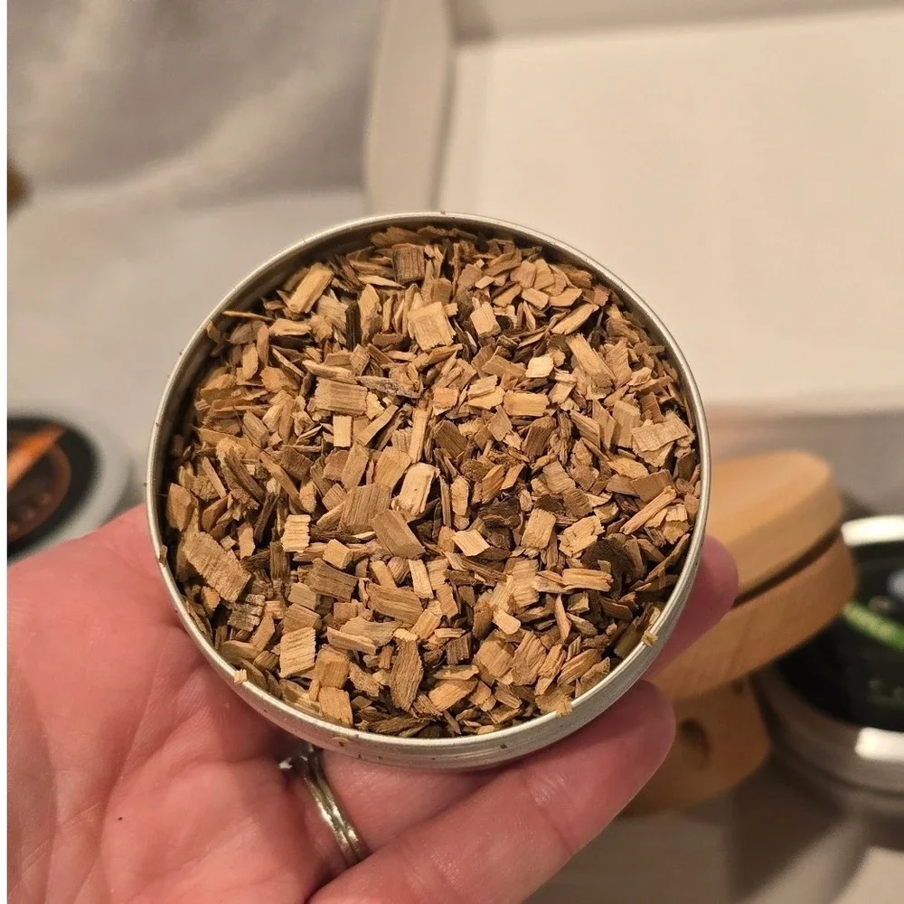 Q-TREE Cocktail Smoker Kit with 4 Wood Chip Flavors Apple Cherry Oak Pecan Wood